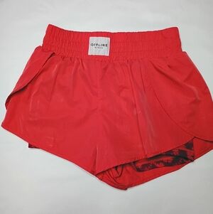 Aerie Vibrant Red Athletic Shorts